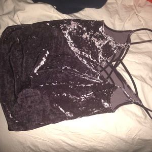 Velvet tank top